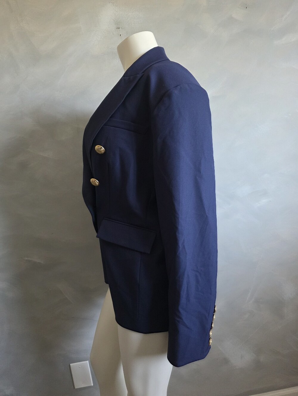 Quince Scuba Captain's Convertible Blazer Double Breast Nautical Style Jacket L - Picture 9 of 15